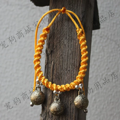 Ожерелье, медный плетеный колокольчик ручной работы, домашний питомец