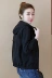 Áo khoác lửng nữ size lớn 2019 xuân hè mới Thời trang Hàn Quốc áo hoodie rộng tay áo dài tay áo khoác nữ - Áo khoác ngắn áo jean nữ Áo khoác ngắn