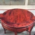 Bàn ghế gỗ gụ Lào bàn gỗ hồng đỏ tròn bộ chín mận hoa bàn giải trí trống bàn Sian rosewood - Bộ đồ nội thất