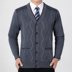 Mùa thu và mùa đông trung niên của nam giới dày cardigan áo len vest cha kích thước lớn áo len vest ông già vest vest Dệt kim Vest