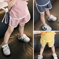 Nữ bé gái cotton bên ngoài quần short mùa hè hoang dã Cô gái mỏng 1-3 tuổi quần thể thao giản dị - Quần quần xinh cho bé 