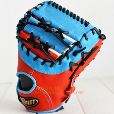 бейсбольная перчатка 【精品棒球】台湾进口brett shield日规硬式全牛皮一垒手套-左投