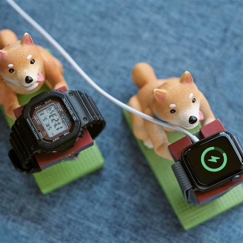 Shiba Inu Iwatch Carder Base подходит для Apple Watch S9 Huawei GT4 Creative Seat зарядка и стойки