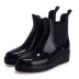 Giày ống ngắn nữ thời trang chính hãng cộng với giày cao gót nhung Martin Giày cao gót chống mưa Giày chống nước giày đi mưa thời trang Rainshoes