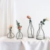 Ins mẫu nổ hoa khô hoa nhân tạo lọ nhỏ tươi đơn giản sáng tạo màu đen rèn sắt trang trí phòng khách trang trí phòng khách - Vase / Bồn hoa & Kệ bình cắm hoa đẹp Vase / Bồn hoa & Kệ
