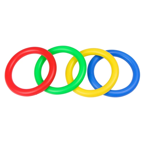 Пластиковый гимнастический круглый мяч для детского сада, колечки, фиксаторы в комплекте