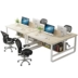 Nhân viên bàn văn phòng kết hợp 2 người 4 người 4 người nhiều máy tính để bàn bàn đơn giản thẻ phân vùng ghế văn phòng đơn giản - Bàn
