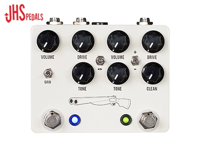 JHS Double Barrel V4 Двухканальная педаль с усилением Overdrive