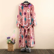 Phiên bản Hàn Quốc của vòng cổ kéo lông cừu san hô váy ngủ cộng với áo ngủ dài mùa đông dày flannel pyjama nữ thời trang mới