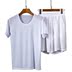 Băng lụa T-Shirt ngắn tay nam thể thao giản dị phù hợp với lưới thoáng khí quần short mát mẻ mùa hè siêu mỏng năm quần Bộ đồ