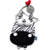 PLUMO Pilo Samsung Apple iPhone6plus Túi bao thay đổi Túi điện thoại Sang trọng Cartoon Cartoon Zebra - Túi điện thoại ví nữ cầm tay Túi điện thoại