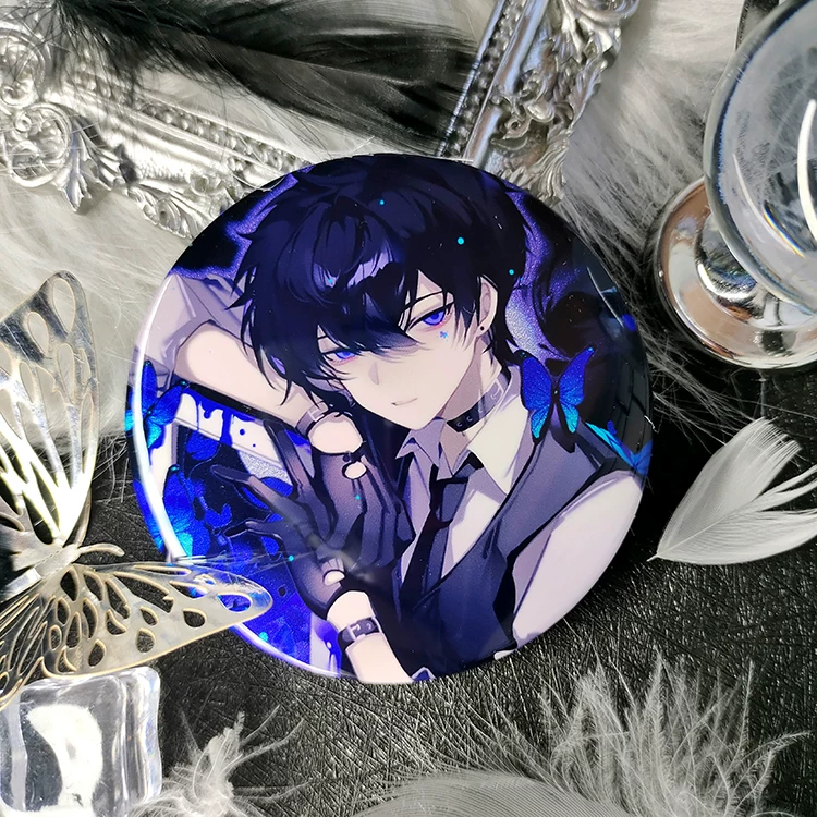 Vtuber virtual anchor Shoto Liuisha Mahjong Pendant Badge Color Paper Lama Tickets VTB VTB Tongren Around