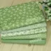 Hoa kẻ sọc ngọc nước dot màu xanh lá cây twill bông vải nhóm handmade TỰ LÀM vải tươi giường vải cotton Vải vải tự làm