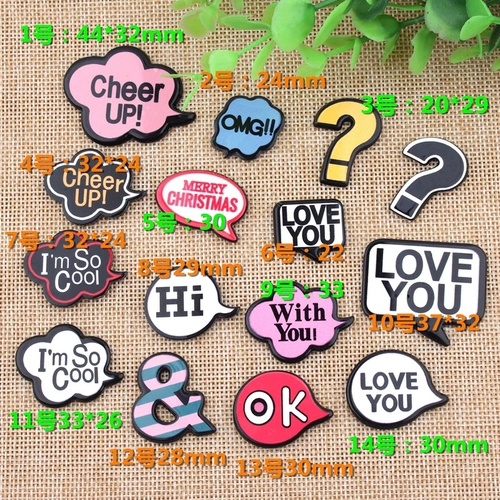 Чехол для телефона с буквами, брошь, аксессуары, заколка для волос, английские буквы, DIY