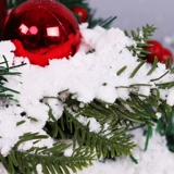 Рождественское реалистичное украшение, макет подходит для фотосессий, строительные кубики, со снежинками