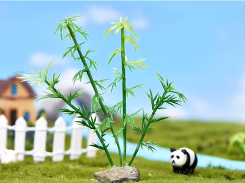 7 Зеленое растение моделирование бамбука