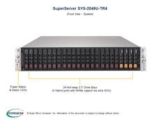 Сервер 超微2049u-tr4 4路cpu服务器主机 高性能运算 2u机架式 志强3647