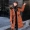 Một chiếc váy hai mặc chống mùa giải phóng mặt bằng bông quần áo nữ phần dài dày lớn cổ áo lông thú là mỏng kích thước lớn xuống bông pad ấm mùa đông