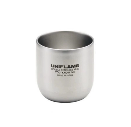 Япония -Сделано Uniflame Yunomi SUS Outdoor Двойной слой из нержавеющей стали чашка чашка с чаем с утечкой чая