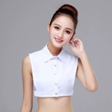 Кружевная кукла, фальшивый воротник, белая рубашка, демисезонное универсальное украшение, в корейском стиле