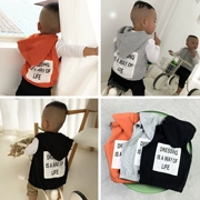 Chenchen Ma quần áo trẻ em trẻ em vest mùa xuân và mùa thu trẻ em nam vest vai áo vest em bé áo len trùm đầu - Áo ghi lê