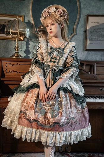 Оригинальное элегантное платье, Lolita OP, стиль Лолита