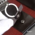 Thời trang nam đơn giản khóa mỏng chạm nổi túi da khóa túi kinh doanh bình thường eo treo chìa khóa đặt thẻ vị trí thẻ thẻ