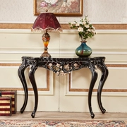Châu Âu tân cổ điển gỗ sâm banh vàng vàng bảng điều khiển gỗ rắn trang trí bàn phòng khách đồ nội thất khách sạn đồ nội thất biệt thự - Bàn / Bàn