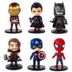 Marvel DC Hero Q Edition Phức hợp trang trí bánh trang trí Iron Man Spider Raytheon US Captain Doll Hand - Trang trí nội thất những đồ vật trang trí phòng khách Trang trí nội thất