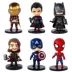 Marvel DC Hero Q Edition Phức hợp trang trí bánh trang trí Iron Man Spider Raytheon US Captain Doll Hand - Trang trí nội thất