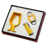 Комплект, пепельница, ветрозащитная зажигалка, 3 предмета, подарок на день рождения