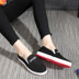 Mùa xuân và mùa hè cũ Bắc Kinh giày vải phẳng với đáy mềm giày sinh viên giày của phụ nữ lái xe giày giày thấp thường một chân giày của phụ nữ Giày cắt thấp