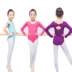 Quần áo trẻ em khiêu vũ cô gái tập nhảy khiêu vũ trẻ nhỏ tay áo dài cơ thể phù hợp với cung quần áo biểu diễn múa - Trang phục Trang phục