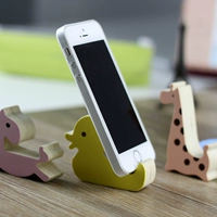 Милый деревянный универсальный мобильный телефон с животными, трубка, украшение, подарок на день рождения