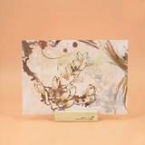 Китайский стиль и красивая серная кислотная бумага конверт, открытая открытка, открывая открытка, синие и белые чернильные персиковые ветви вишневые цветы снежного лотоса пустые несколько моделей