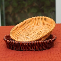 Стенд, плетеная круглая индивидуальная корзина для хранения, хлеб