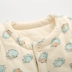 Bé vest mùa thu và mùa đông dày sơ sinh bé vest cộng với bông trẻ sơ sinh cotton ấm vest vest