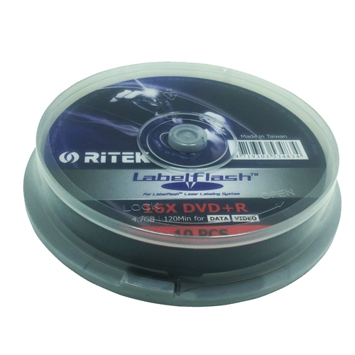 Ritek Flash Carving Labelflash DVD+R 16x 10p ствол резной пластин