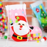 Флисовый рождественский детский набор материалов для детского сада, сумка, носки, «сделай сам», поделки ручной работы, подарок на день рождения
