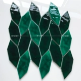 Чернильная зеленая бриллиантовая керамическая мозаичная плитка для ванной комнаты настенная плитка сеть красная ресторанная барная плитка настенная плитка