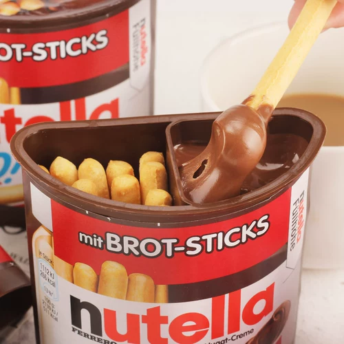Импортный Nutella Can Multiplied jawelrind Chocolate Sauce Biscuits 52G Ferrero Случайные сети красные закуски