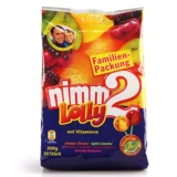 Германия импортировала Erbao Nimm2 Lollipop 20 фруктовые сети красные закуски без добавок детских конфет