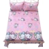 Trẻ em cũ bông thô phim hoạt hình xe khủng long kt mèo công chúa tấm vải bông đôi - Khăn trải giường tấm ra trải nệm Khăn trải giường