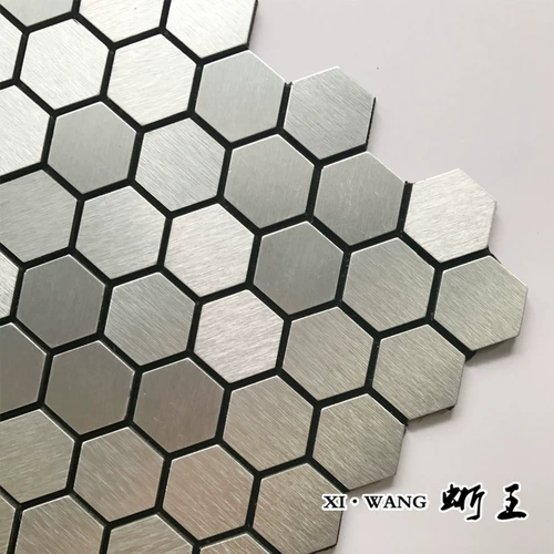 Гексагональная шестиугольная серебряная серебряная металлическая металлическая алюминиевая пластиковая пластиковая доска самостоятельно