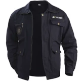 Рабочая одежда мужская топы чисто хлопковые пружины и осень-устойчивая к износостойкой антикальтинге сварщики автопроизводство настройка строительной площадки настройка одежды