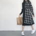 Micas-Mikas 2018 mới hai mặc khâu Một từ váy mỏng + áo sơ mi rô gốc những người yêu thích Váy