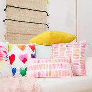 Ins gió màu nước tình yêu hoa gối đệm bìa cạnh giường sofa sang trọng sáng tạo lại đệm văn phòng xe