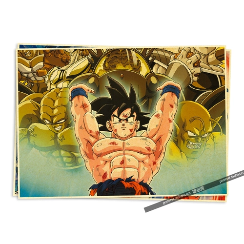 Dragon Ball, японский классический ретро кожаный постер, ностальгия