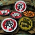 Retro Nhân Vật Trung Quốc Thêu Velcro Huy Hiệu Velcro Armband Cá Tính Ba Lô Sticker Chiến Tranh Rồng Tình Yêu