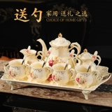 Чайный сервиз, комплект, кофейная глина со стаканом, высококлассный изысканный послеобеденный чай, чашка, европейский стиль, легкий роскошный стиль